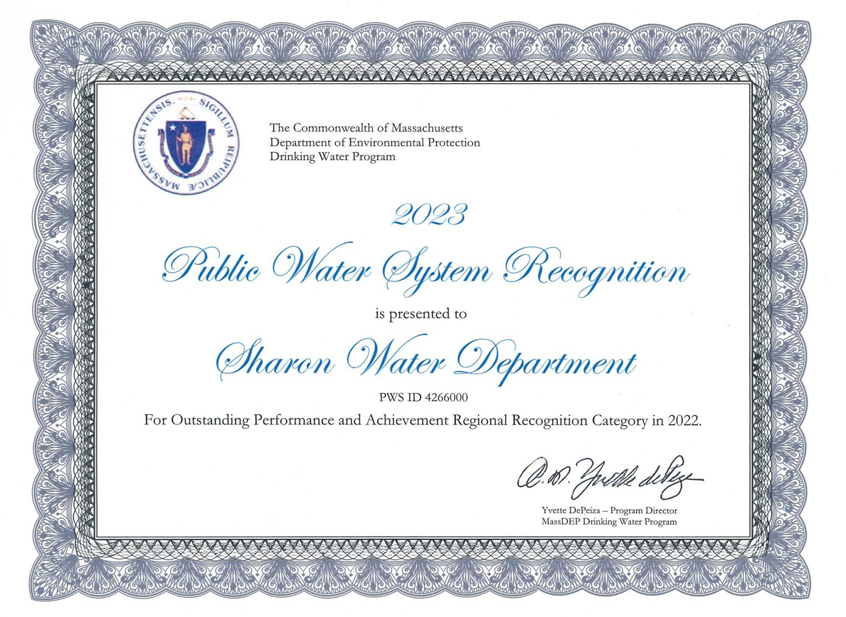 Regional Water award