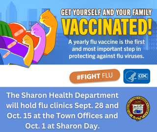 Sharon Health Department flu clinics