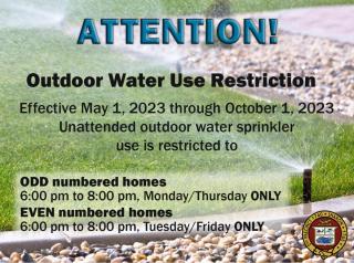 Outdoor Water Use Restriction