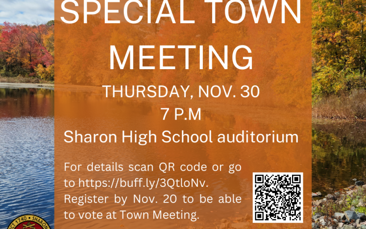 Nov. 30 Special Town Meeting